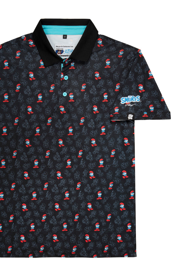 Smurfs Papa Smurf AOP Signature Polo