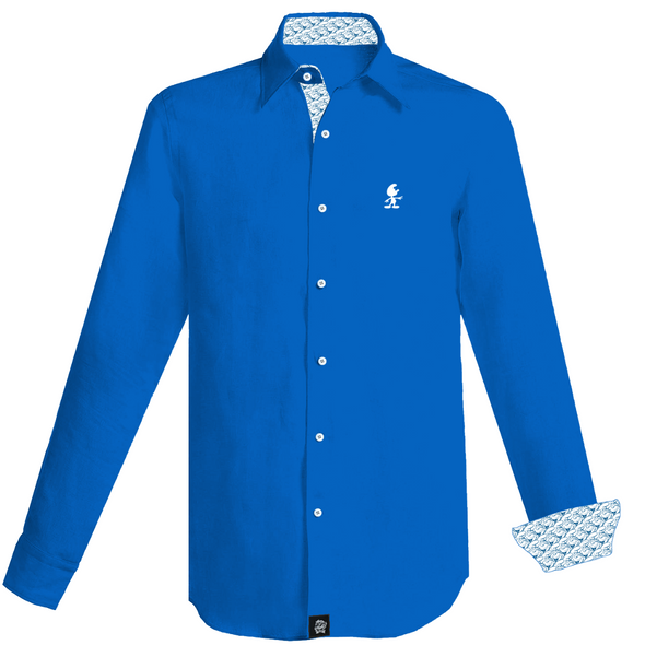 Smurfs Signature Long Sleeve Button Up Shirt