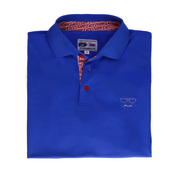 Stan Lee Signature Polo - Royal Blue