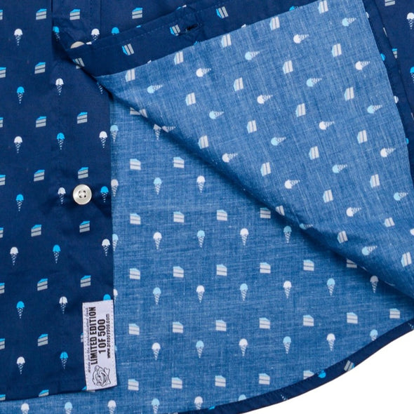Ice Cream & Cake Short Sleeve Button Up Shirt