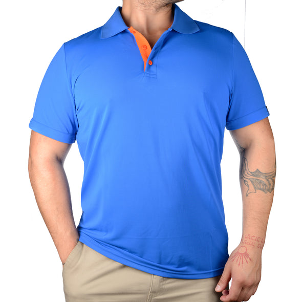 POLOS WITH A POP! - ROYAL BLUE