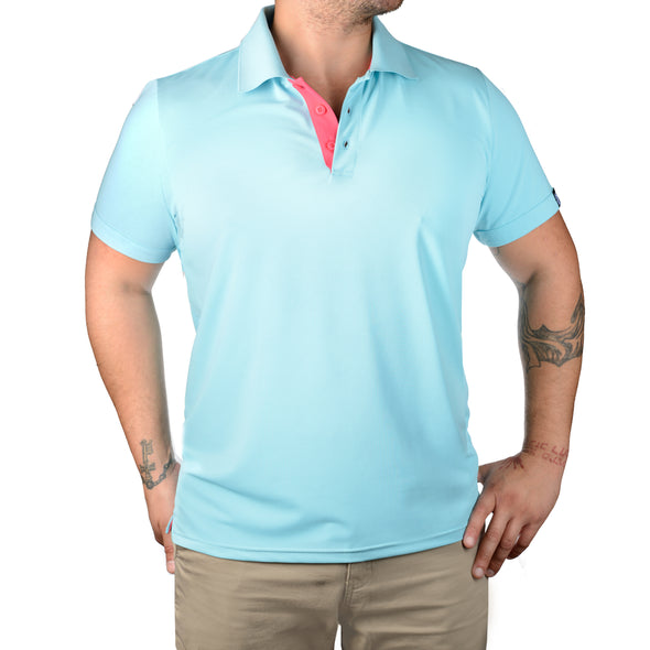 POLOS WITH A POP! - TURQUOISE